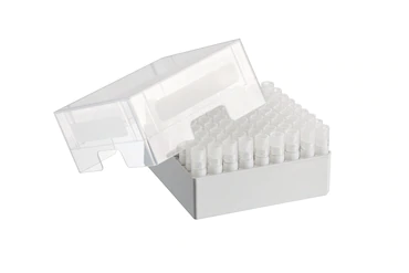 艾本德儲存盒 9 × 9, 可放置 81  個螺旋蓋（凍存）管， 3   mL，2  件，高 76  mm，3  英寸，聚丙烯材料，可耐受最低 -86  °C，可高溫高壓滅菌，帶蓋子并具有數字字母標識